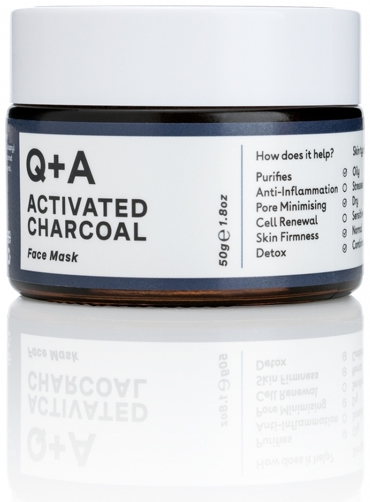 Q+A Маска для лица ACTIVATED CHARCOAL 50гр