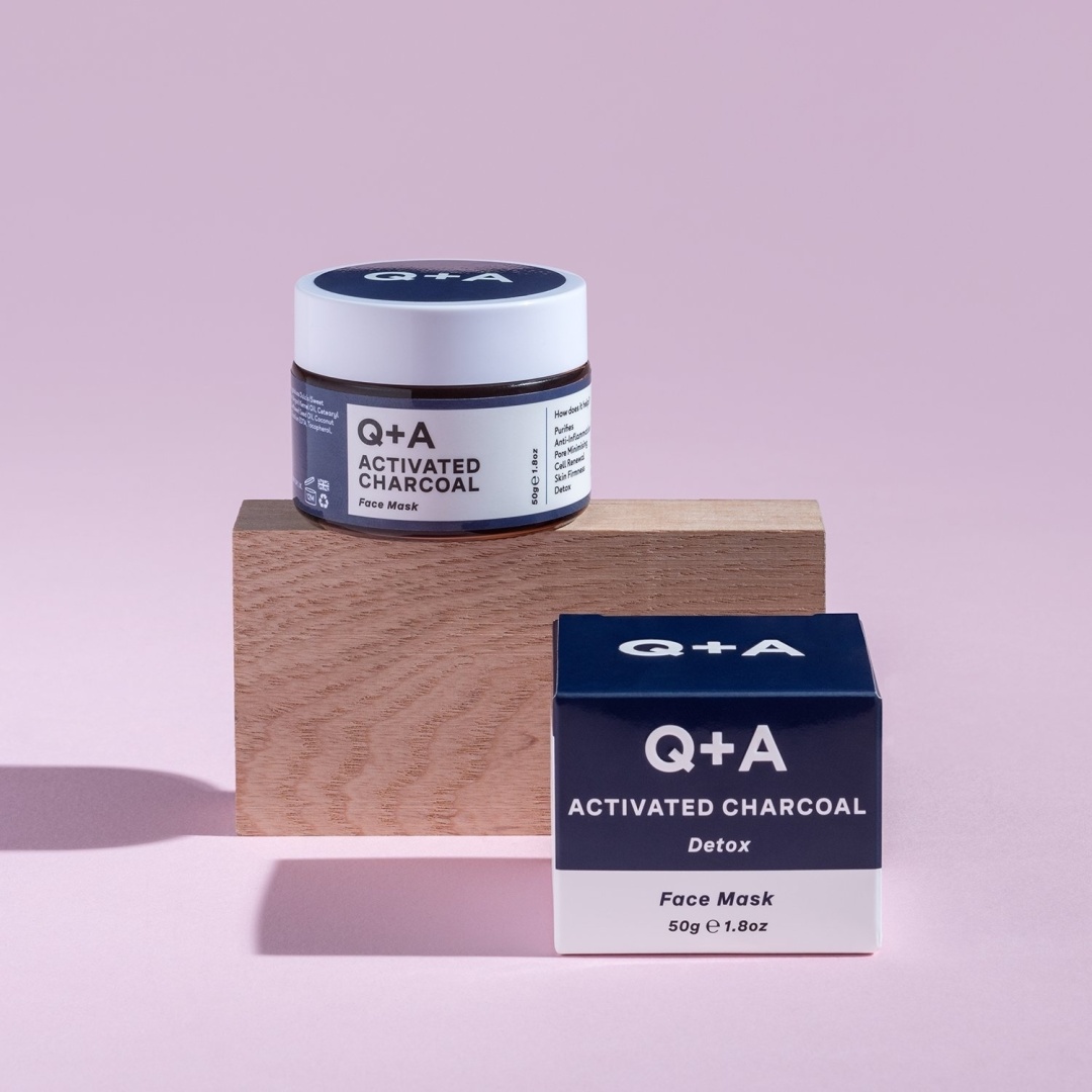 Q+A Маска для лица ACTIVATED CHARCOAL 50гр