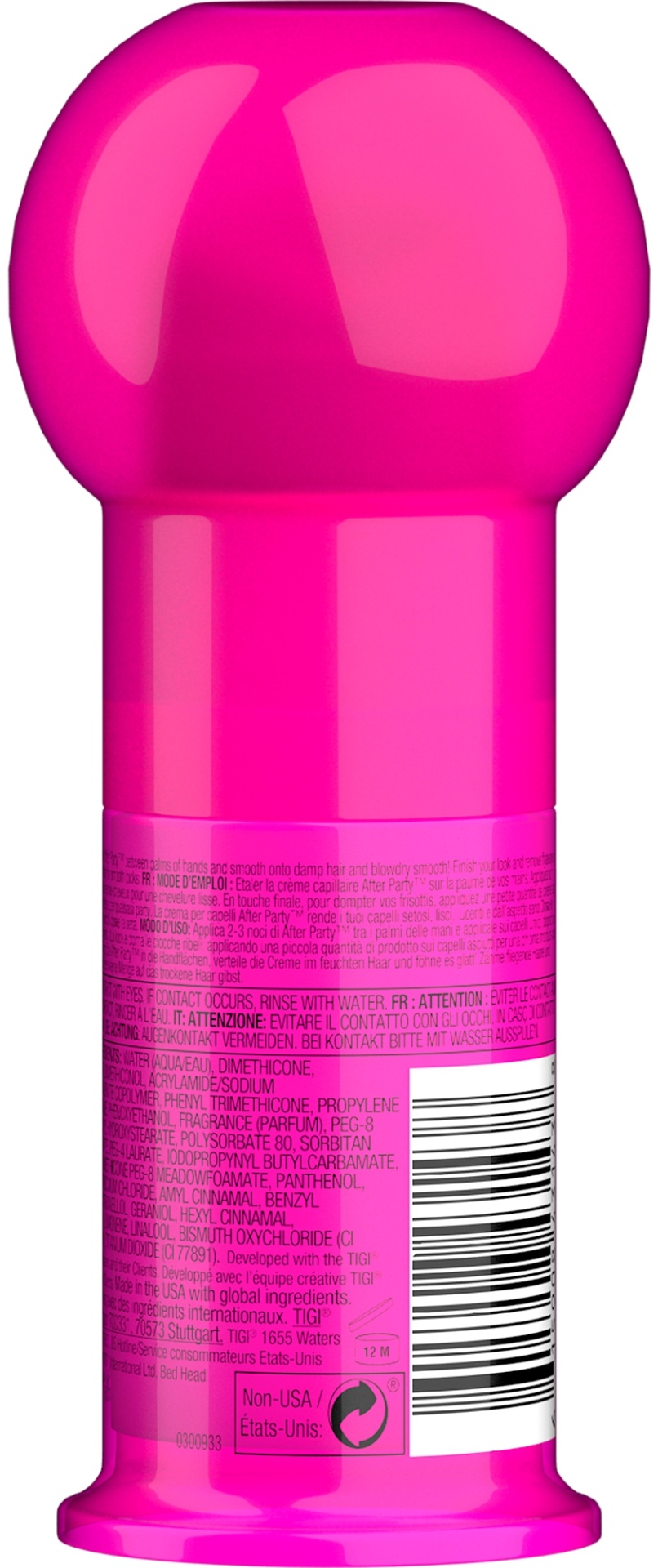 Bed head after party smoothing cream 50ml