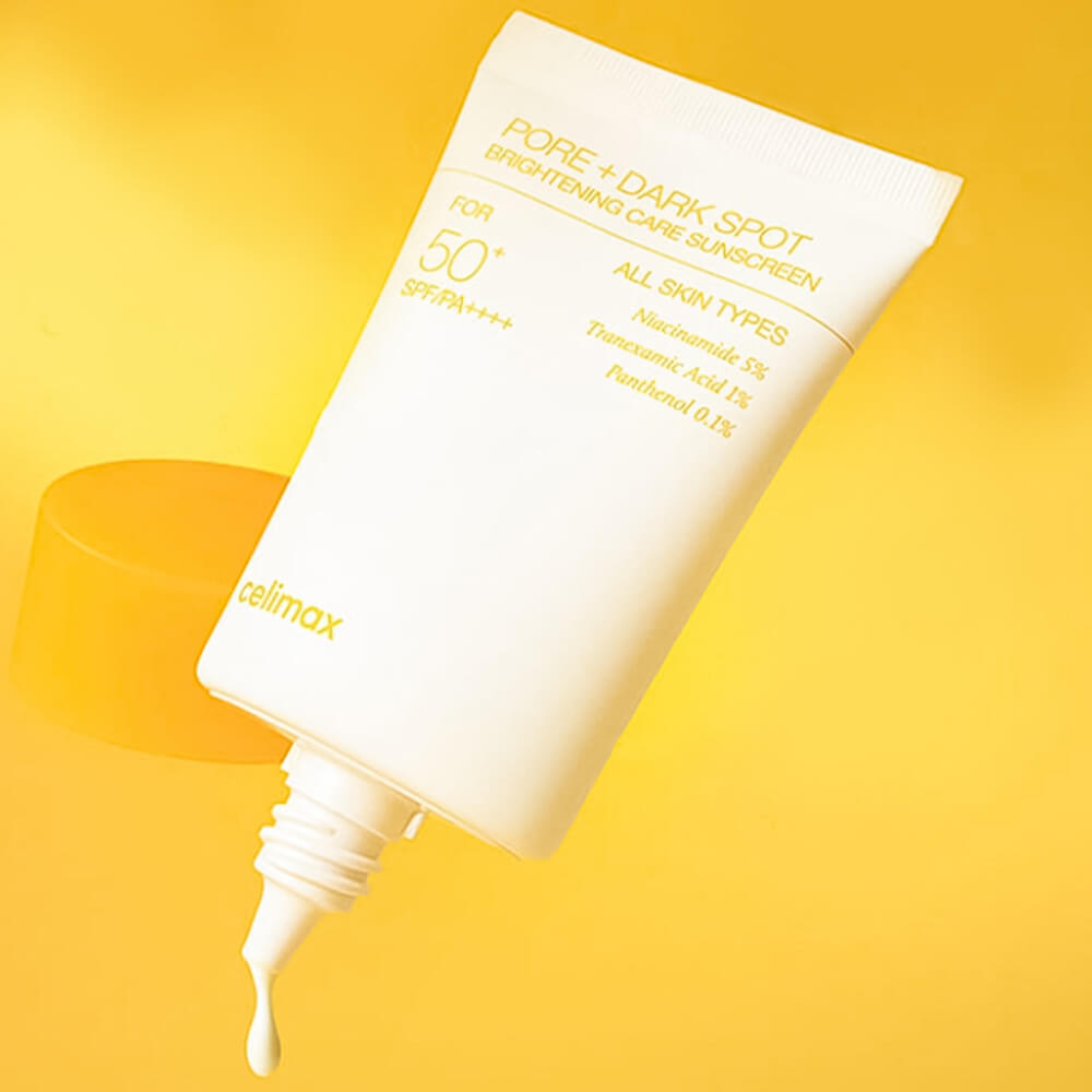 Осветляющий солнцезащитный крем Celimax Pore+Dark Spot Brightening Care Sunscreen SPF50