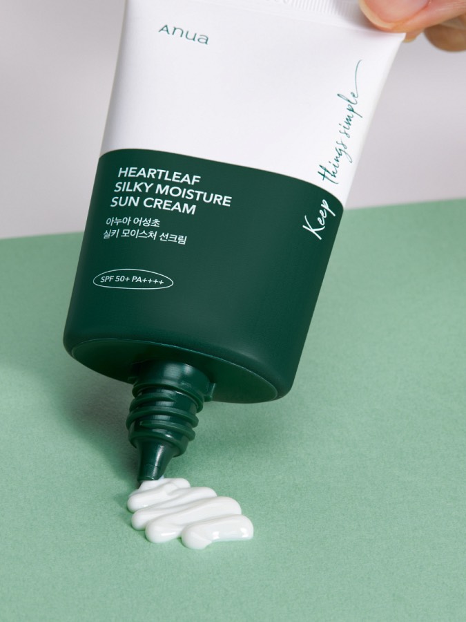 Anua Heartleaf Silky Moisture Sun Cream SPF50