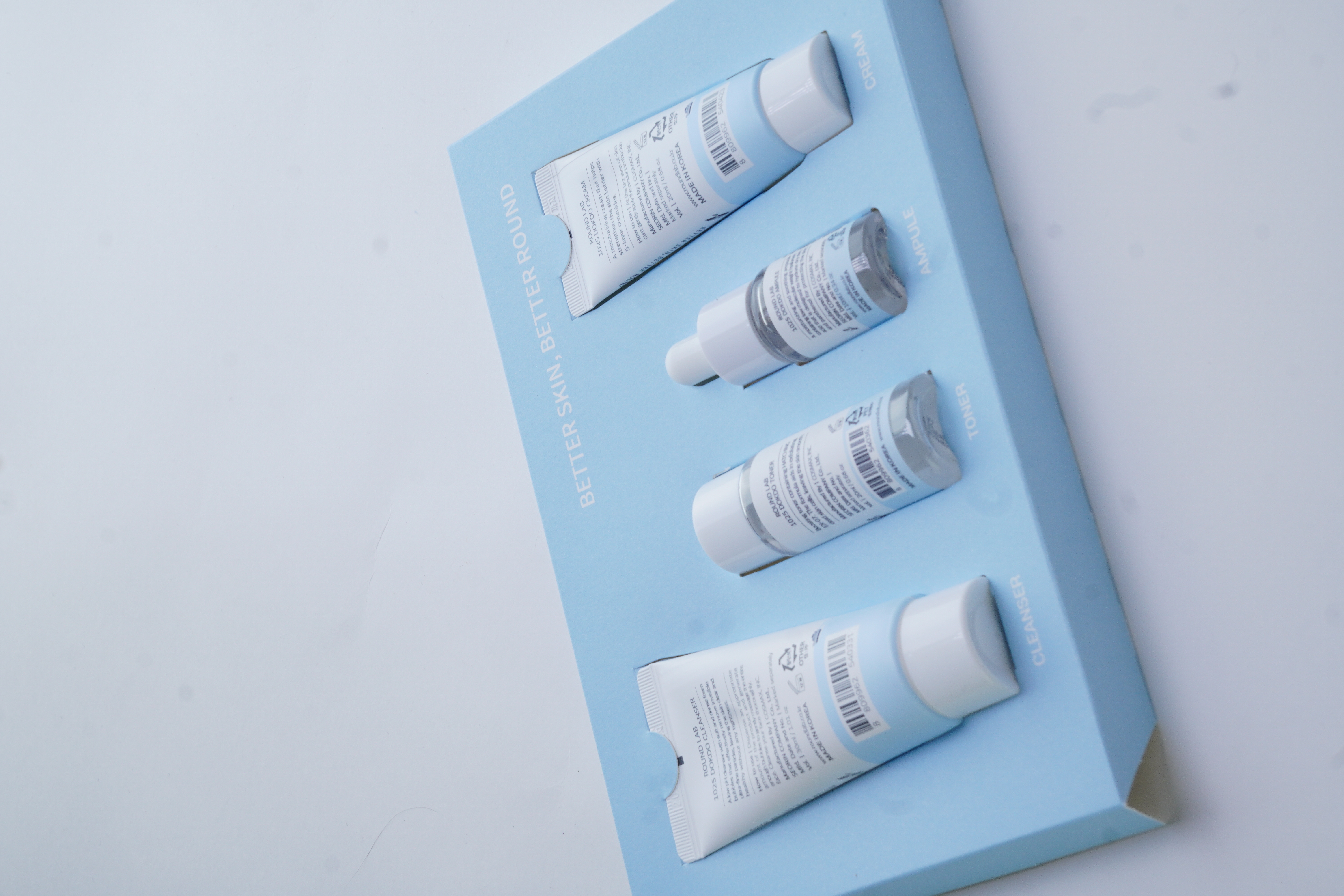 Round Lab 1025 Dokdo line skin care trial kit