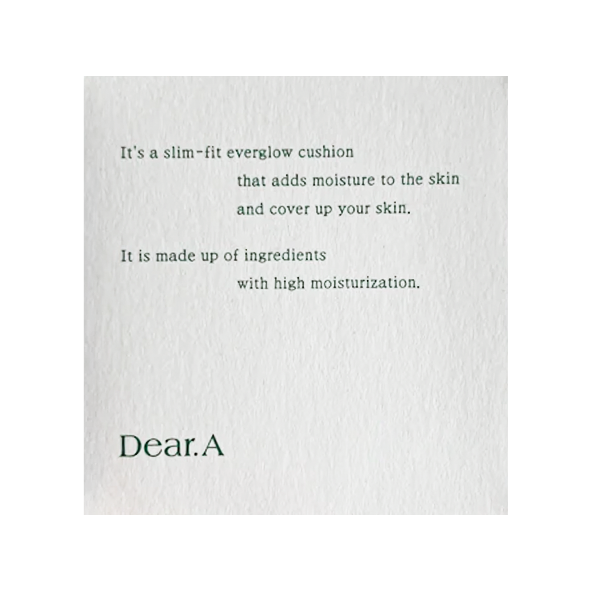 Dear.A Slim Fit Everglow Cushion - 23 Cool Beige