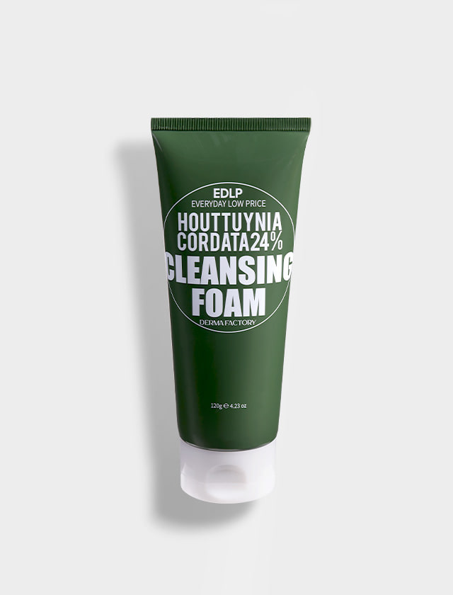 Derma Factory Houttuynia Cordata 24% Cleansing foam