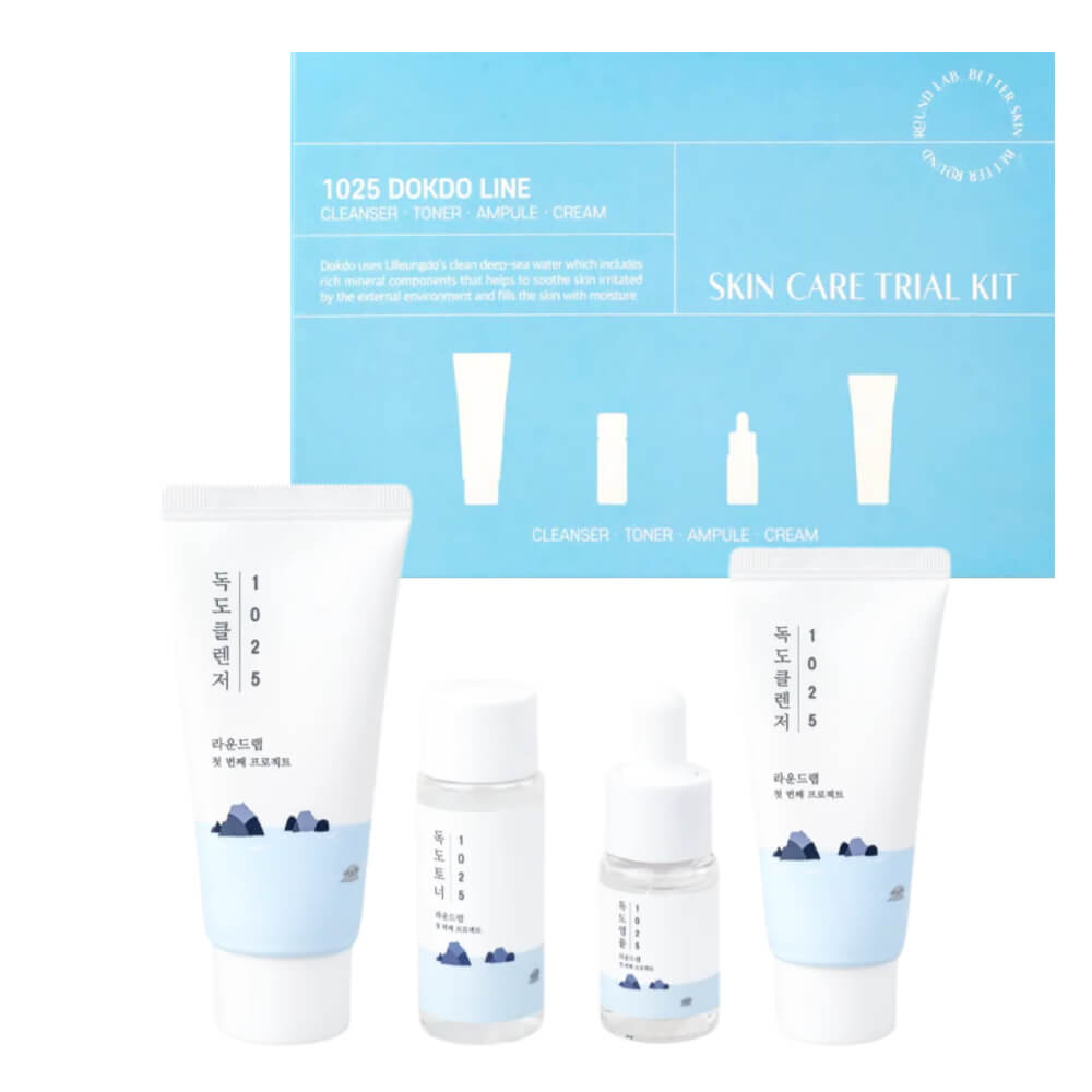 Round Lab 1025 Dokdo line skin care trial kit