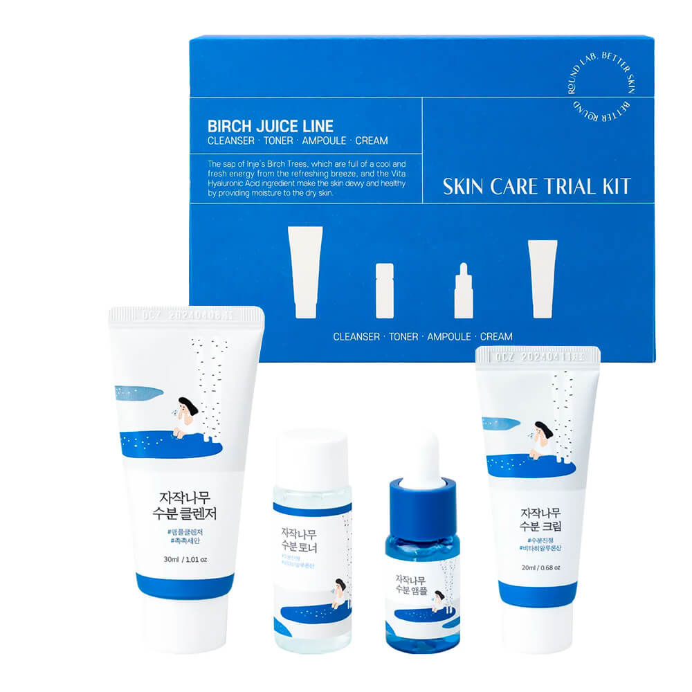 Round Lab Birch Juice line skin care freak kit