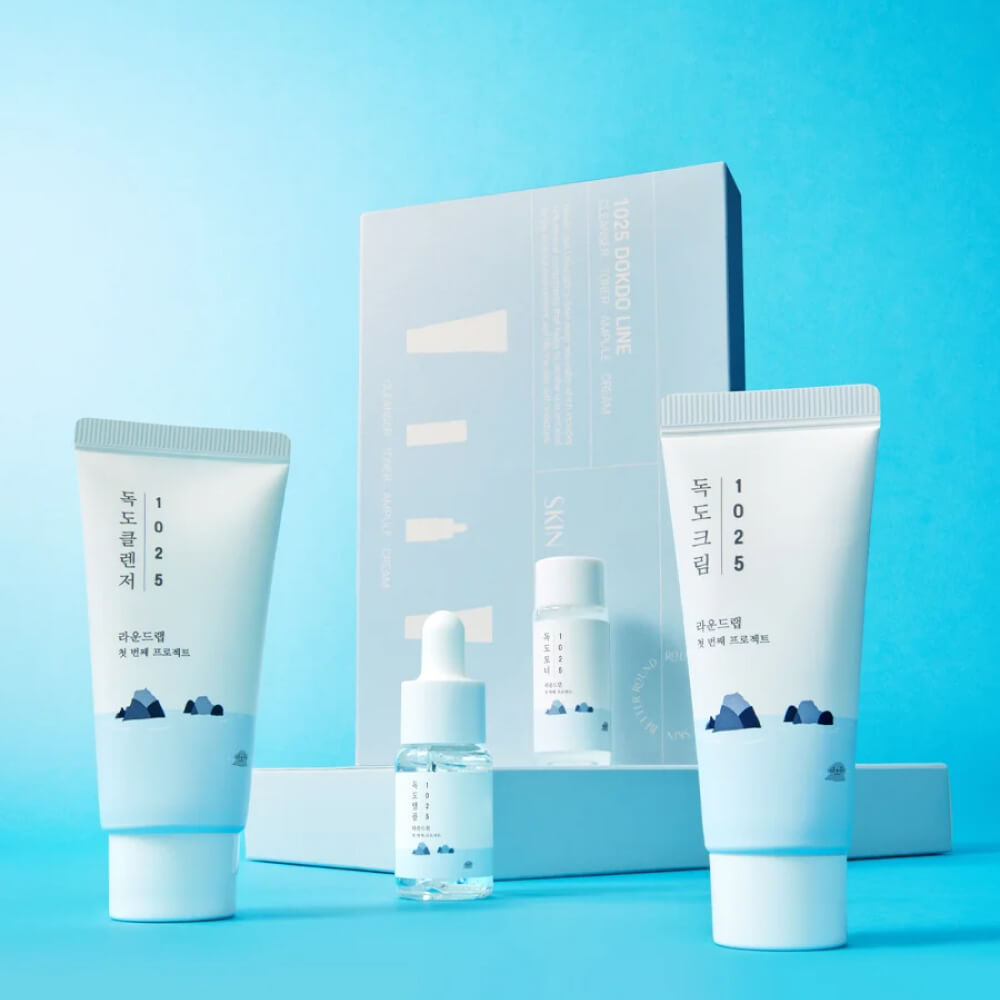 Round Lab 1025 Dokdo line skin care trial kit