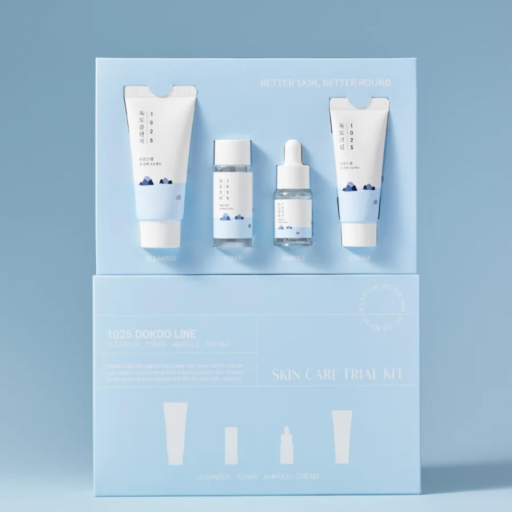 Round Lab 1025 Dokdo line skin care trial kit