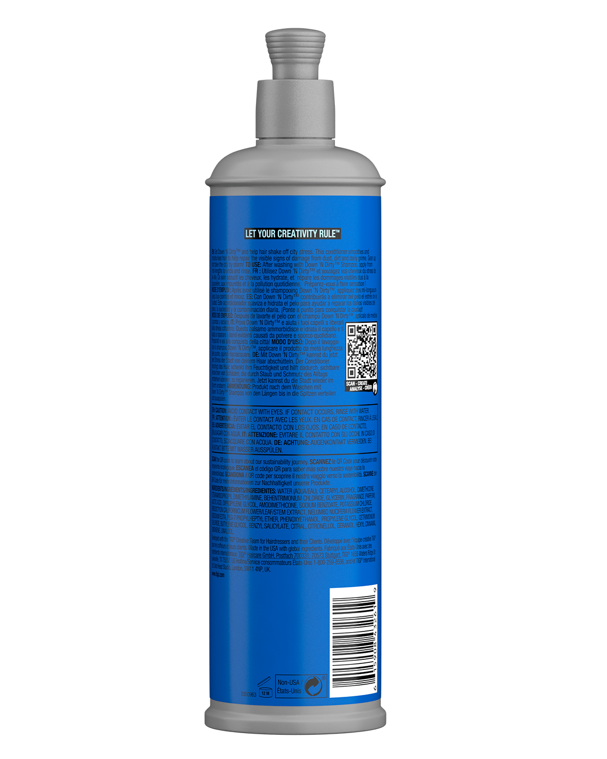 TIGI BED HEAD down "n dirty кондиционер детокс 400мл